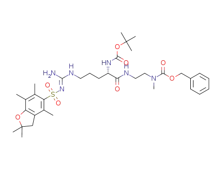 {2-[boc-Arg(Pbf)]-aminoethyl}methylcarbamic acid benzyl ester