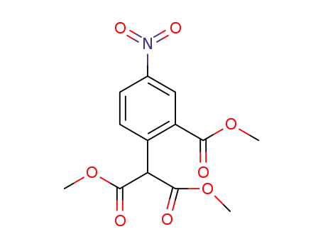 Molecular Structure of 1026038-35-6 (methyl 2-(1,3-dimethoxy-1,3-dioxopropan-2-yl)-5-nitrobenzoate)