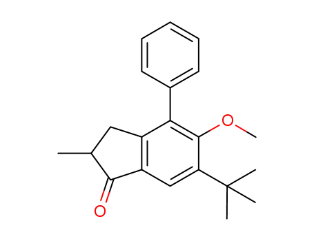 6-tert-butyl-5-methoxy-2-methyl-4-phenylindan-1-one