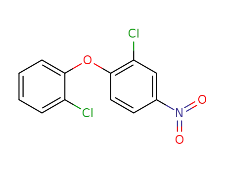 Molecular Structure of 22544-08-7 (Benzene, 2-chloro-1-(2-chlorophenoxy)-4-nitro-)
