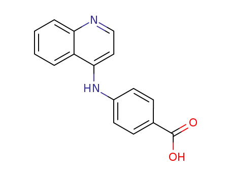 Molecular Structure of 133041-90-4 (4-(quinolin-4-ylamino)benzoic acid)