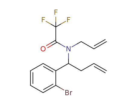 N-allyl-N-(1-(2-bromophenyl)but-3-enyl)-2,2,2-trifluoroacetamide