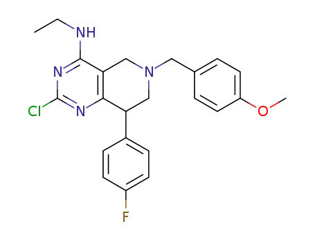 2-chloro-N-ethyl-8-(4-fluorophenyl)-6-(4-methoxybenzyl)-5,6,7,8-tetrahydropyrido[4,3-d]pyrimidin-4-amine
