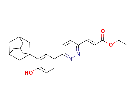 ethyl (E)-3-{6-[3'-(1-adamantyl)-4'-hydroxyphenyl]-3-pyridazinyl}-2-propenoate