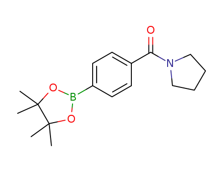 Molecular Structure of 1073353-55-5 (4-(PYRROLIDINE-1-CARBONYL)PHENYLBORONIC ACID, PINACOL ESTER)