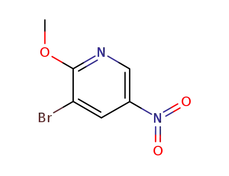 Molecular Structure of 15862-50-7 (3-Bromo-2-methoxy-5-nitropyridine)