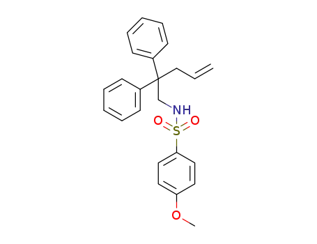 N-(2,2-diphenylpent-4-en-1-yl)-4-methoxybenzene-1-sulfonamide