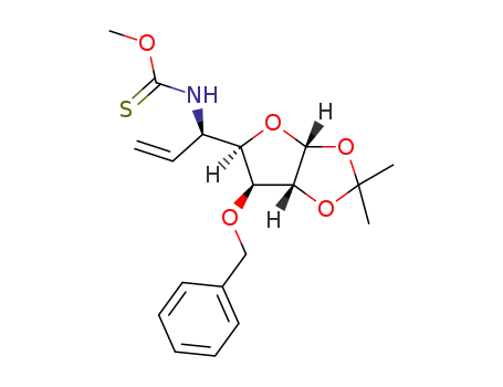 3-O-benzyl-5,6,7-trideoxy-1,2-O-isopropylidene-5-(methoxythiocarbonylamino)-α-D-gluco-hept-6-enfuranose