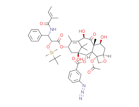 2'-O-(t-butyldimethylsilyl)-2-debenzoyl-2-m-N<sub>3</sub>-benzoyl-10-deacetylcephalomannine