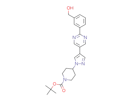 tert-butyl 4-{4-[2-(3-hydroxymethylphenyl)pyrimidin-5-yl]-pyrazol-1-yl}piperidine-1-carboxylate