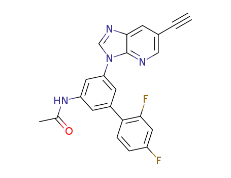 N-(5-(6-ethynyl-3H-imidazo[4,5-b]pyridin-3-yl)-2',4'-difluoro-[1,1'-biphenyl]-3-yl)acetamide