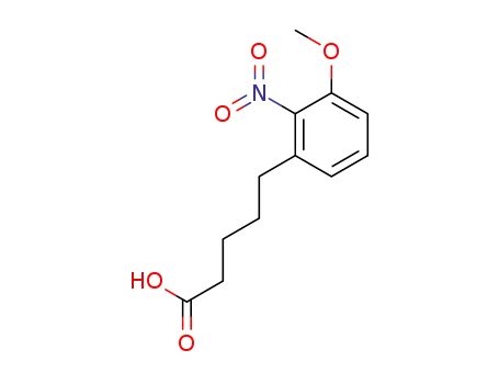 5-(3'-methoxy-2'-nitrophenyl)pentanoic acid