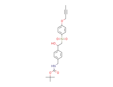 tert-butyl {4-[2-(4-but-2-ynyloxybenzenesulfonyl)-1-hydroxyethyl]benzyl}carbamate