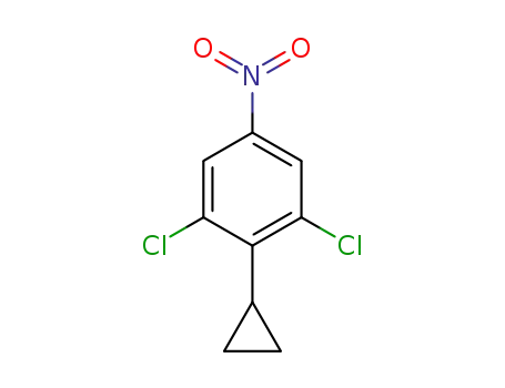 Molecular Structure of 1533425-16-9 (1,3-dichloro-2-cyclopropyl-5-nitrobenzene)