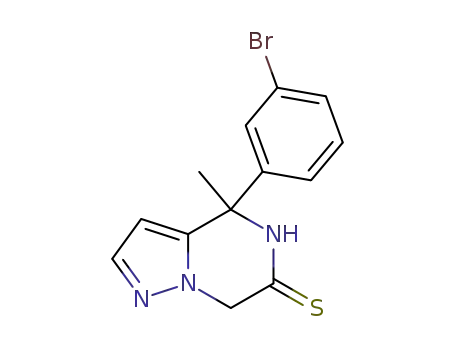 rac-4-(3-bromophenyl)-4-methyl-1-4,5-dihydro-pyrazolo[1,5-a]pyrazine-6-thione