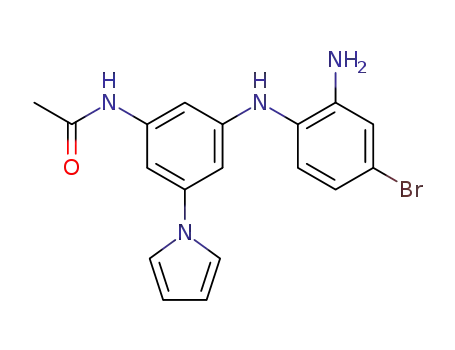 N-(3-(2-amino-4-bromophenylamino)-5-(1H-pyrrol-1-yl)phenyl)acetamide