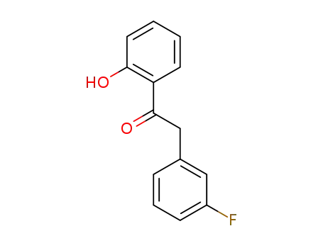 Molecular Structure of 1300581-93-4 (2-(3-fluorophenyl)-1-(2-hydroxyphenyl)ethanone)