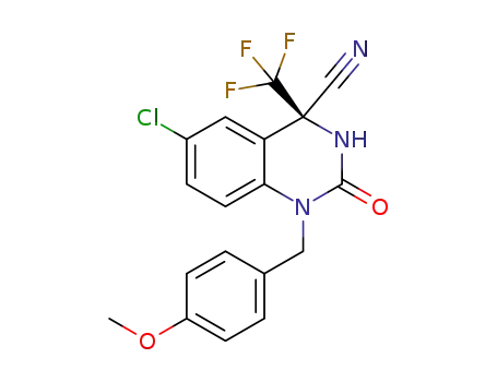 (R)-6-chloro-1-(4-methoxybenzyl)-2-oxo-4-(trifluoromethyl)-1,2,3,4-tetrahydroquinazoline-4-carbonitrile