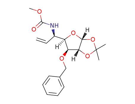3-O-benzyl-5,6,7-trideoxy-1,2-O-isopropylidene-5-(methoxycarbonylamino)-α-D-gluco-hept-6-enfuranose