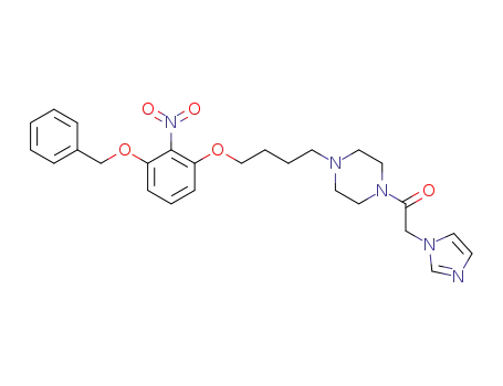 1-(4-(4-(3-(benzyloxy)-2-nitrophenoxy)butyl)piperazin-1-yl)-2-(1H-imidazol-1-yl)ethanone