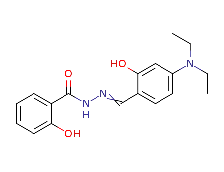Molecular Structure of 316130-82-2 (N’-[4-(diethylamino)-2-hydroxybenzylidene]-2-hydroxybenzohydrazide)