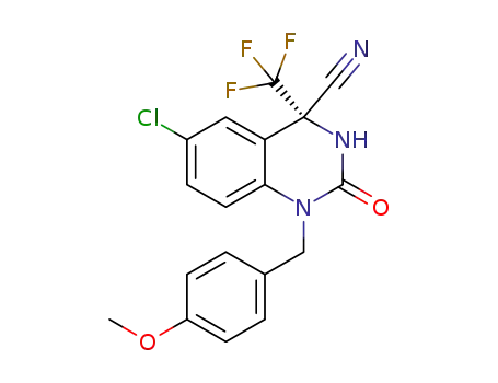 (S)-6-chloro-1-(4-methoxybenzyl)-2-oxo-4-(trifluoromethyl)-1,2,3,4-tetrahydroquinazoline-4-carbonitrile