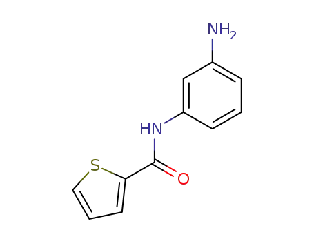 Molecular Structure of 39880-85-8 (N-(3-aminophenyl)-2-thiophenecarboxamide(SALTDATA: FREE))