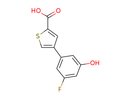 5-(2-Carboxythiophene-4-yl)-3-fluorophenol