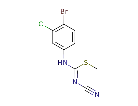 (Z)-methyl N-(4-bromo-3-chlorophenyl)-N'-cyanocarbamimidothioate