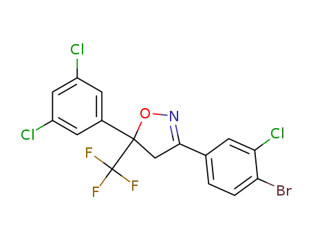 3-(4-bromo-3-chloro-phenyl)-5-(3,5-dichloro-phenyl)-5-trifluoromethyl-4,5-dihydro-isoxazole