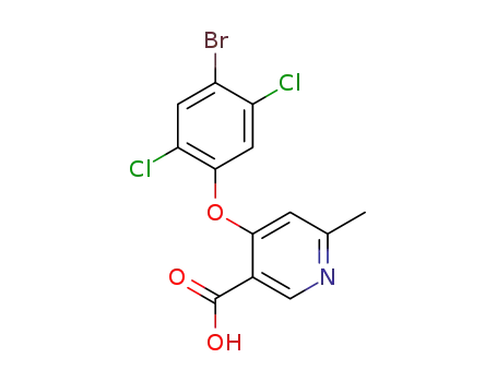 4-(4-bromo-2,5-dichloro-phenoxy)-6-methyl-nicotinic acid