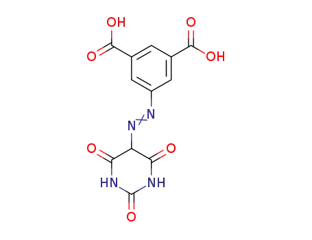 Molecular Structure of 1400790-44-4 (5-[(3,5-dicarboxyphenyl)azo]barbituric acid)