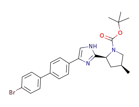 (2S,4S)-2-[4-(4'-bromo-biphenyl-4-yl)-1H-imidazol-2-yl]-4-methyl-pyrrolidine-1-carboxylic acid tert-butyl ester