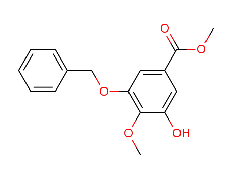 Benzoic acid, 3-hydroxy-4-methoxy-5-(phenylmethoxy)-, methyl ester