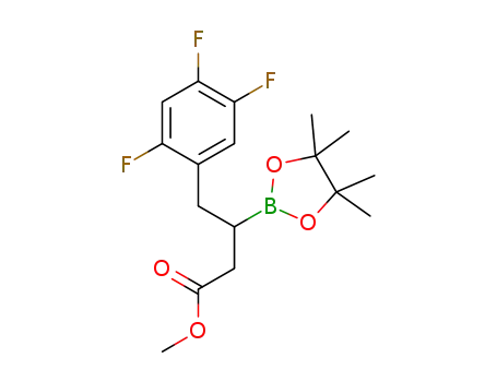 methyl 3-(4,4,5,5-tetramethyl-1,3,2-dioxaborolan-2-yl)-4-(2,4,5-trifluorophenyl)-butanoate