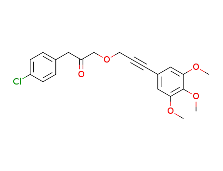 1-(4-chlorophenyl)-3-(3-(3,4,5-trimethoxyphenyl)prop-2-ynyloxy)propan-2-one