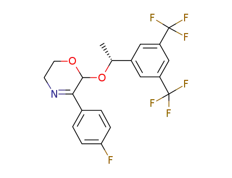 2-[(1R)-1-[3,5-bis(trifluoromethyl)phenyl]ethoxy]-3-(4-fluorophenyl)-5,6-dihydro-2H-1,4-oxazine