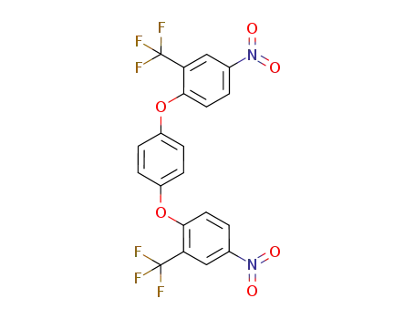 Molecular Structure of 302781-16-4 (Benzene, 1,4-bis[4-nitro-2-(trifluoromethyl)phenoxy]-)