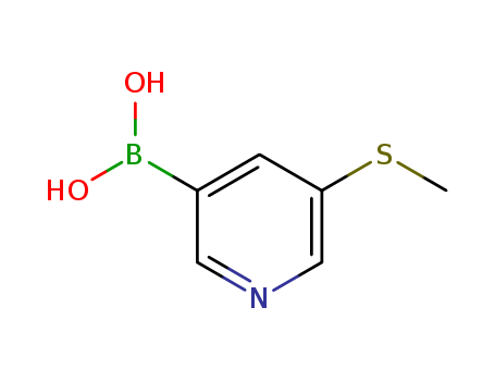 5-(Methylthio)pyridine-3-boronic acid 96%