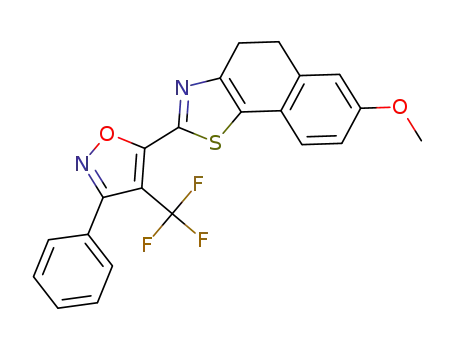 5-(7-methoxy-4,5-dihydronaphtho[2,1-d]thiazol-2-yl)-3-phenyl-4-(trifluoromethyl)isoxazole