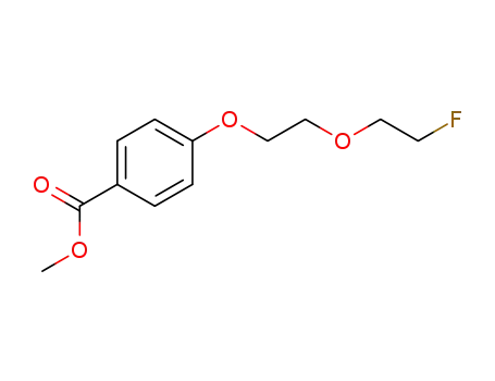 Molecular Structure of 1269797-15-0 (methyl 4-(2-(2-fluoroethoxy)ethoxy)benzoate)