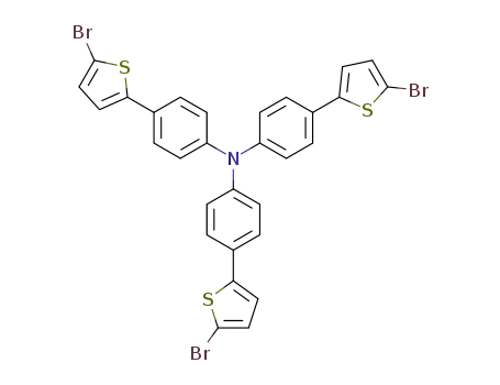 Molecular Structure of 339985-36-3 (Tris[4-(5-bromothiophen-2-yl)phenyl]amine)