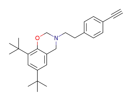 6,8-di-tert-butyl-3-(4-ethynylphenethyl)-3,4-dihydro-2H-benz[1,3]oxazine
