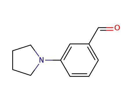 Molecular Structure of 857283-89-7 (3-PYRROLIDIN-1-YLBENZALDEHYDE)