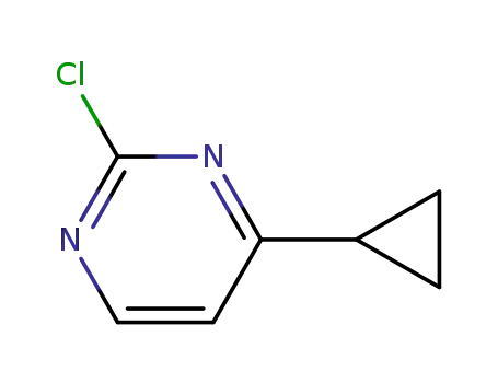 Molecular Structure of 954237-31-1 (2-Chloro-4-cyclopropyl-pyrimidine)