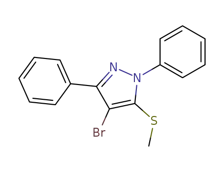 4-bromo-5-(methylthio)-1,3-diphenyl-1H-pyrazole