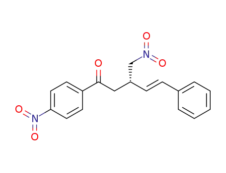 Molecular Structure of 1207319-01-4 ((S,E)-3-(nitromethyl)-1-(4-nitrophenyl)-5-phenylpent-4-en-1-one)