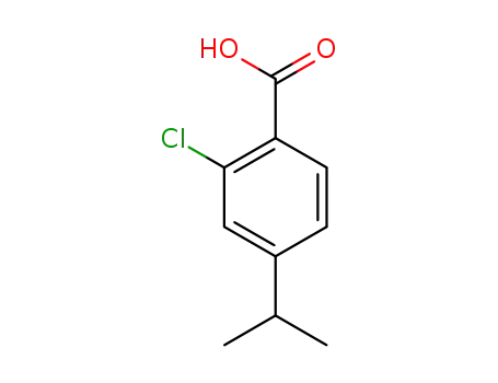 Molecular Structure of 119006-59-6 (2-chloro-4-isopropylbenzoic acid)