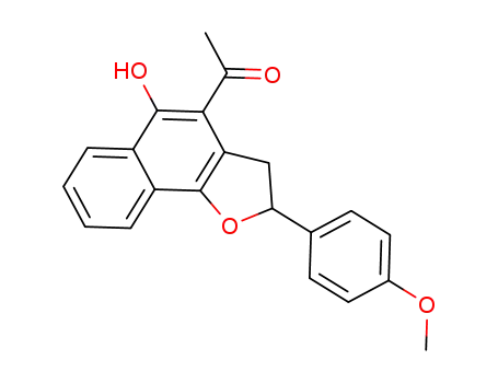 1-(5-hydroxy-2-(4-methoxyphenyl)-2,3-dihydronaphtho[1,2-b]-furan-4-yl)ethanone