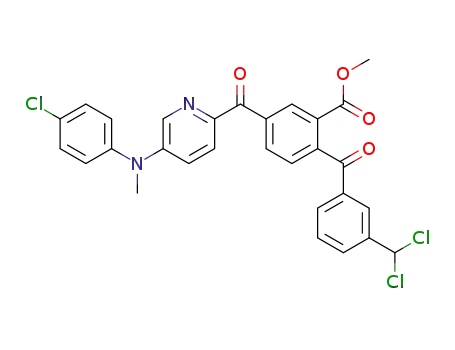 5-(5-((4-chlorophenyl)(methyl)amino)picolinoyl)-2-(3-dichloromethylbenzoyl)benzoic methyl ester